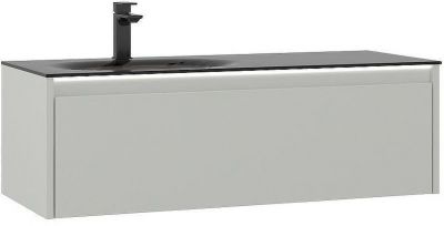 Тумба с раковиной Orka Lisbon 110 5001435 подвесная Кашемировая матовая