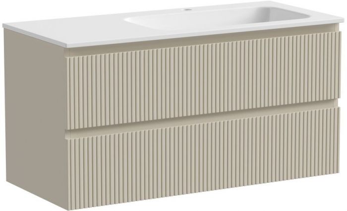 Тумба подвесная SANCOS под раковину Snob T правая, Beige Soft 995х445х500, SNT100RCE