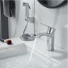 Смеситель для раковины Raffine F171 с гигиеническим душем цвет Хром