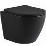Унитаз SantiLine SL-5025MB подвесной Черный матовый с сиденьем Микролифт