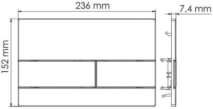 Инсталляция WasserKRAFT Alme 15TLT.010.ME.WH04 для унитаза с Белой клавишей смыва