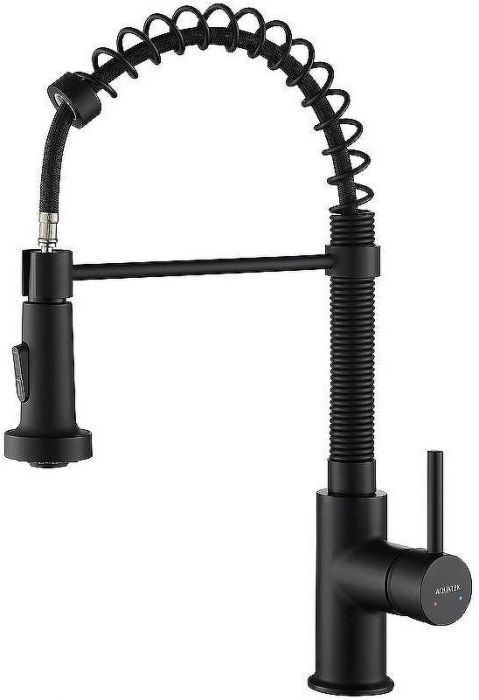 Смеситель для кухни Aquatek Европа AQ1387MB Черный матовый