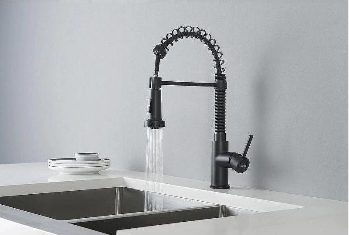 Смеситель для кухни Aquatek Европа AQ1387MB Черный матовый