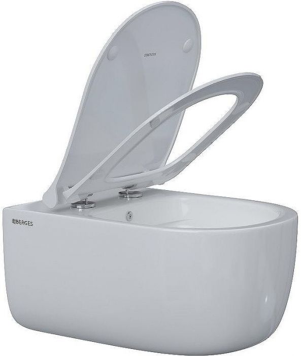 Унитаз Berges Ego XL 082138 подвесной с сиденьем Микролифт
