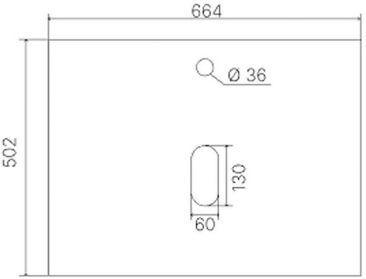 Тумба под раковину VIANT Бостон 65 VBOS65NG-T1STP подвесная Графит матовый Дуб Вотан