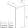 Душевая перегородка Veconi Korato KR-80 90 KR80-90-01-C7 профиль Черный матовый стекло прозрачное