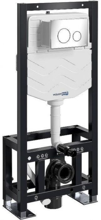 Инсталляция WasserKRAFT Dill 61TLT.010.ME.CH02 для унитаза с клавишей смыва Хром