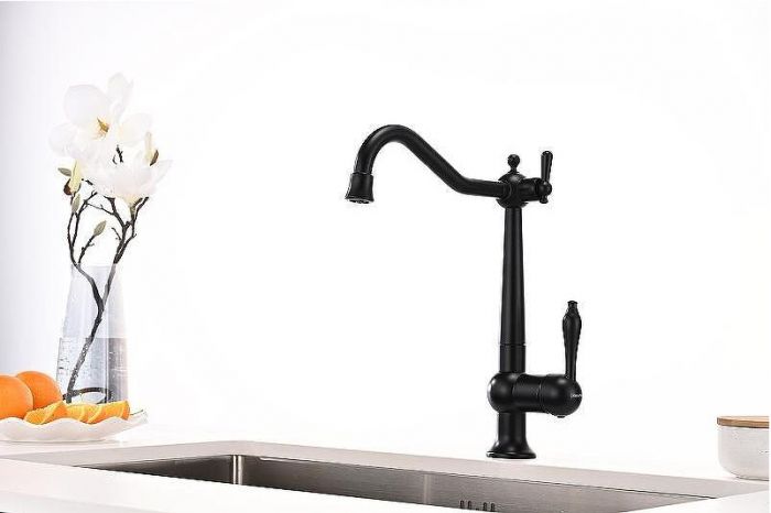 Смеситель для кухни Paulmark Retro Re213226-401 Антрацит