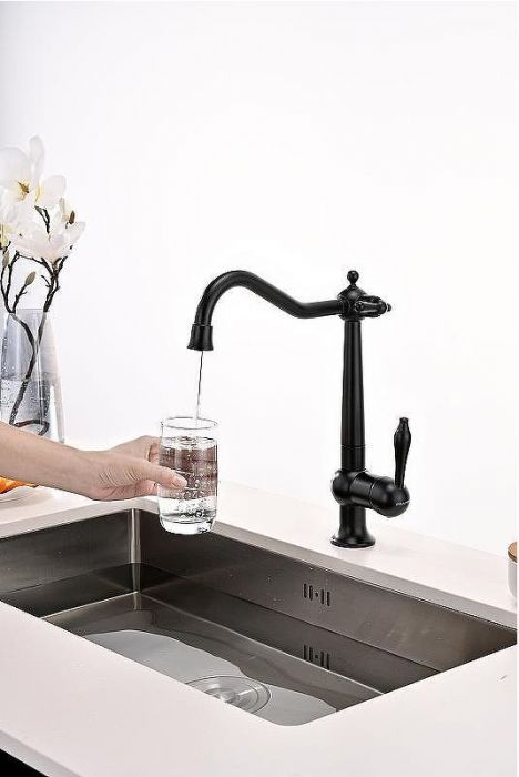 Смеситель для кухни Paulmark Retro Re213226-401 Антрацит