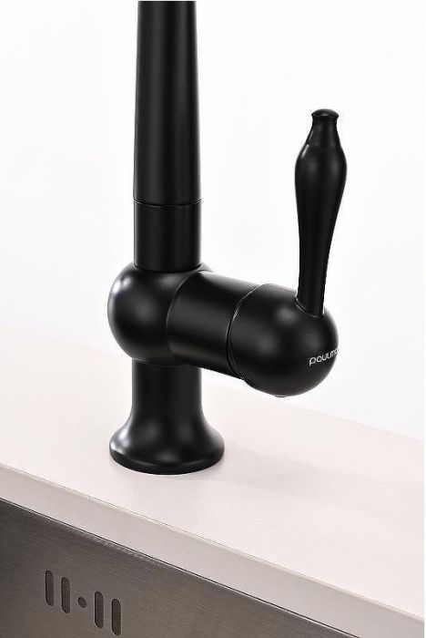 Смеситель для кухни Paulmark Retro Re213226-401 Антрацит