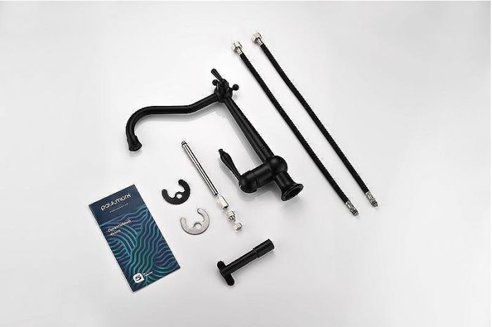 Смеситель для кухни Paulmark Retro Re213226-401 Антрацит