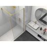 Душевая перегородка Vincea Walk-In 100 VSW-1HS100CLG профиль Брашированное золото стекло прозрачное