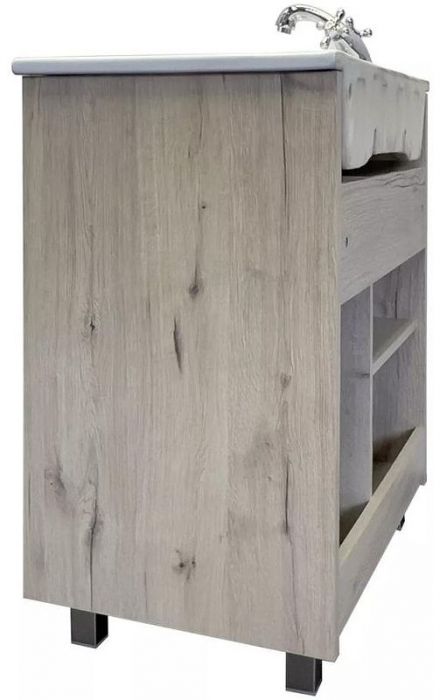 Тумба с раковиной Comforty Марио 75 00-00016096 Дуб дымчатый