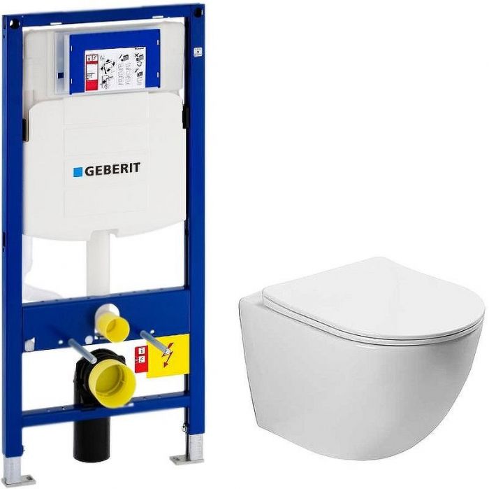 Комплект унитаза Vincea Globo VT1-14S с инсталляцией Geberit Duofix Sigma UP320 111.300.00.5 с сиденьем Микролифт