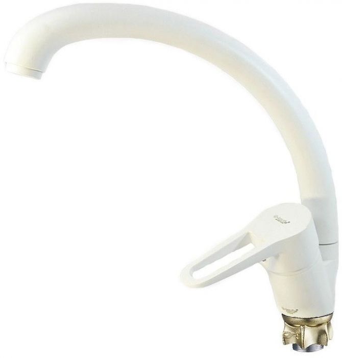 Смеситель для кухни G-Lauf NUD4-A045YW Белый матовый