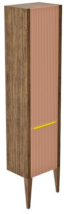 Шкаф пенал ЗОВ Валенсия 45 PVL цвет Бежево-розовый