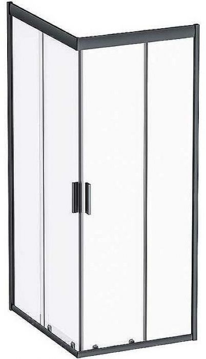 Душевой уголок AM.PM Gem 100х80 W90G-404-100280-BT профиль Черный матовый стекло прозрачное
