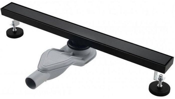 Душевой лоток Grocenberg 70 T700BL с Черной матовой решеткой / под плитку