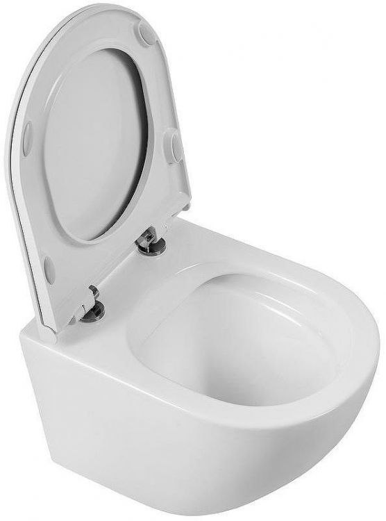 Унитаз BelBagno Sfera-R BB046CHR/BB902SC подвесной с сиденьем Микролифт Унитаз BelBagno Sfera-R BB046CHR/BB902SC подвесной с сиденьем Микролифт