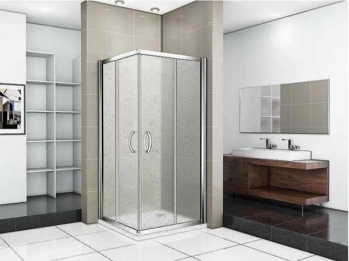 Душевой уголок Good Door Infinity CR-80-G-CH 80х80 профиль Хром стекло Грейп