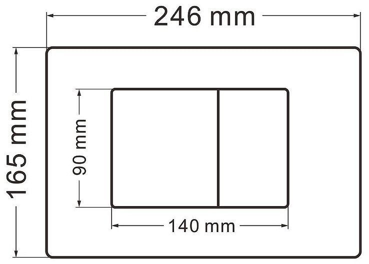 Комплект унитаза Abber Rechteck AC1201-AC0105-AC0120MMG с сиденьем Микролифт и клавишей смыва цвет Золото матовое