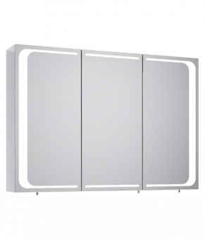 Aqwella Милан шкаф-зеркало с подсветкой, цвет белый Mil.04.10,