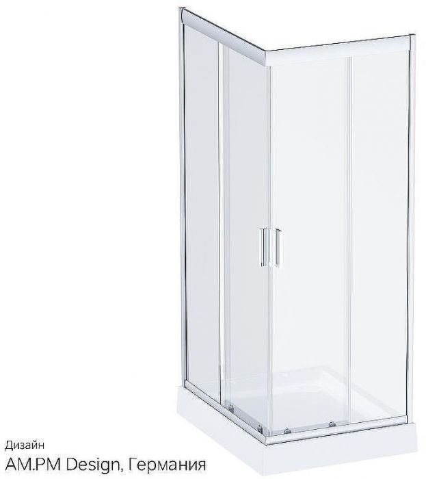 Душевой уголок AM.PM Gem 120x80 W90G-404-120280-MT профиль Хром матовый стекло прозрачное