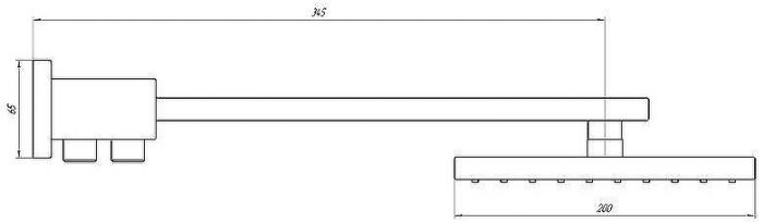 Верхний душ Paini Milano 50CR759TCASQET9 Хром
