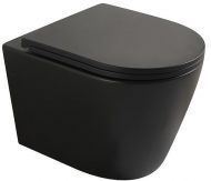 Унитаз Veconi Ando VAN-48TB подвесной цвет Черный матовый с сиденьем Микролифт