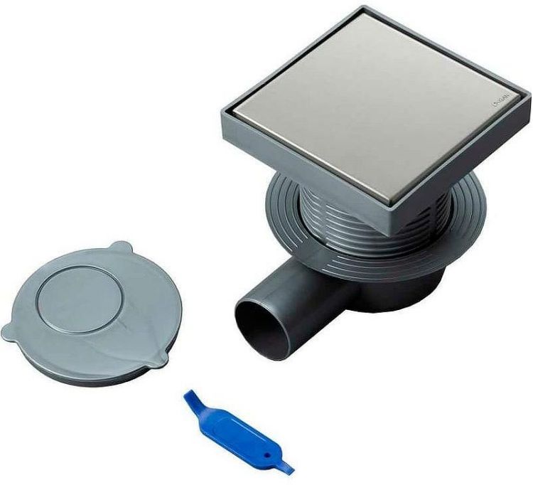 Душевой трап Logan L005-100 306895 с решеткой Нержавеющая сталь / под плитку