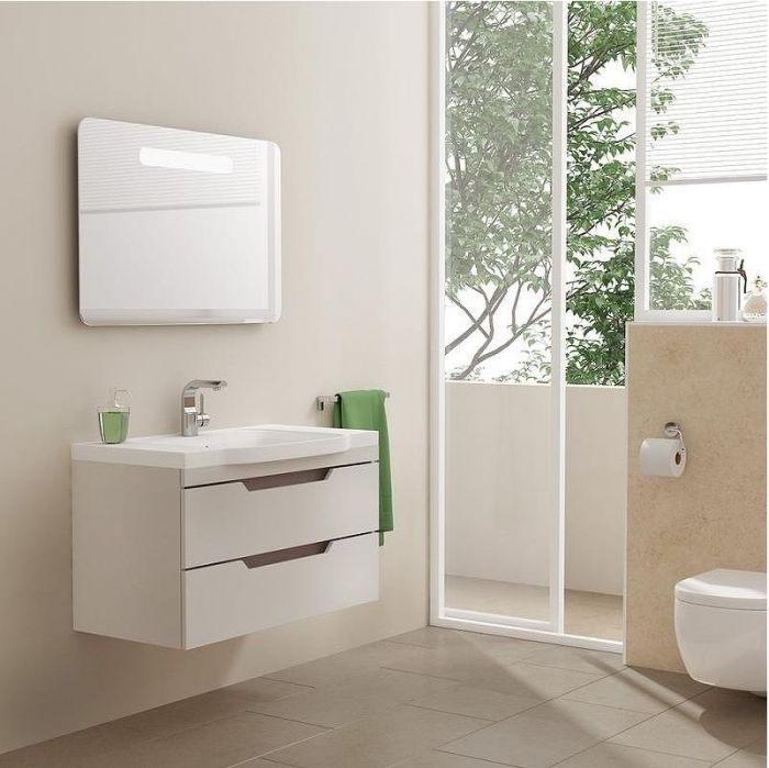 Зеркало SanVit Модерн 100 zmodern100 с подсветкой с кнопочным выключателем