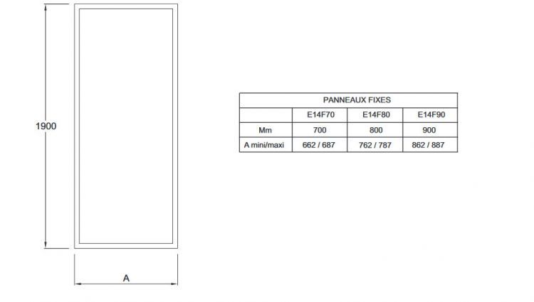 Боковая панель Jacob Delafon SERENITY 90x190 см, E14F90-GA Боковая панель Jacob Delafon SERENITY 90x190 см, E14F90-GA