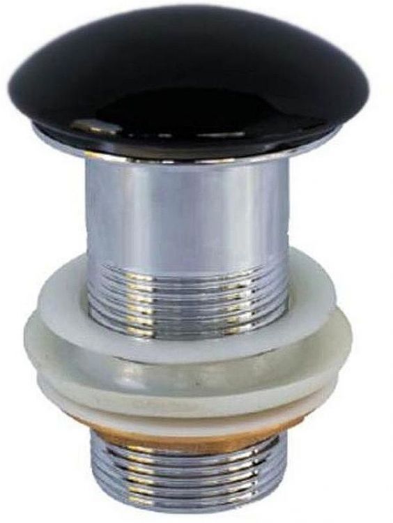 Донный клапан CeramaLux RD018 clik-clack Черный глянцевый