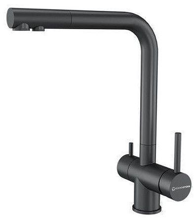Смеситель для кухни KUCHENSTERN FOKUS-F 400GM40 цвет Вороненая сталь