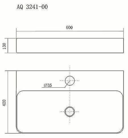 Раковина Aquatek 60 AQ3241-00 Белая