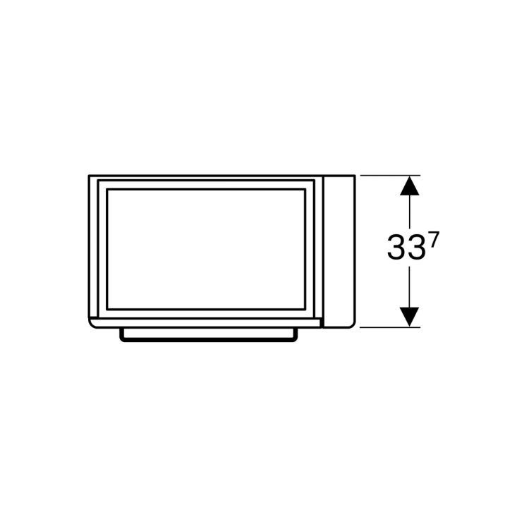 Тумба под раковину Geberit Renova Nr.1 Comprimo, 59x23, белый матовый [862065000]