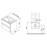 Тумба для раковины 60 см Ravak SD Classic II X000000902, белый