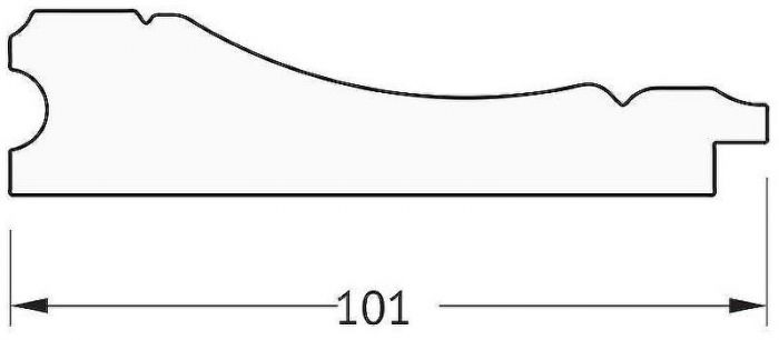 Зеркало Evoform Definite 83х63 BY 3064 в багетной раме - Вензель серебряный 101