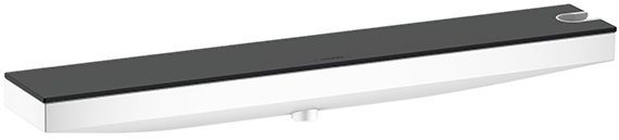 Hansgrohe FixFit Вывод воды с держателем ручного душа справа, с полкой 500х80мм, цвет: белый матовый