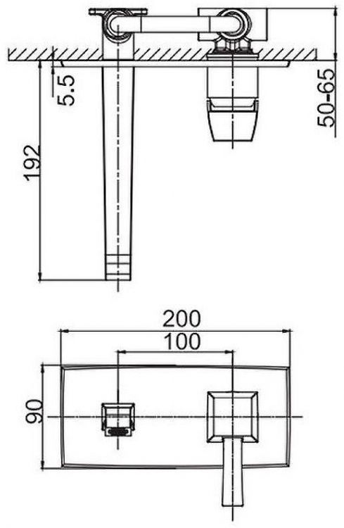 Смеситель для раковины Caprigo Diamante 50-027-crm Хром Смеситель для раковины Caprigo Diamante 50-027-crm Хром