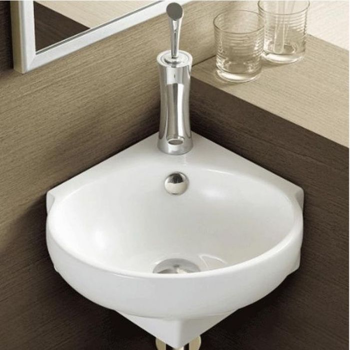 Раковина WeltWasser Aisbach 5010 39 10000003871 угловая Белый глянец