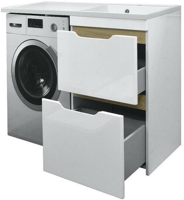 Тумба с раковиной Azario Magenta 120 R CS00079141 Белая