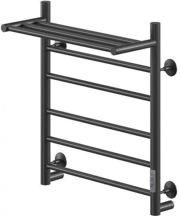 Электрический полотенцесушитель Ника Way-2 60/50 U с полкой Черный матовый