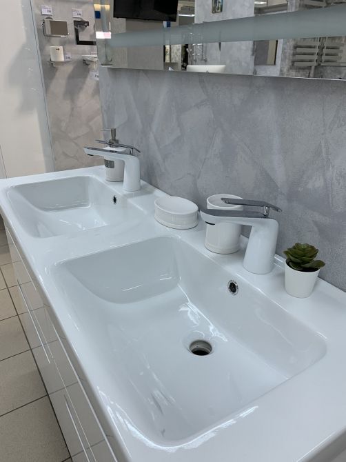 Смеситель для раковины Timo Olivia 3261/00-16F хром-белый