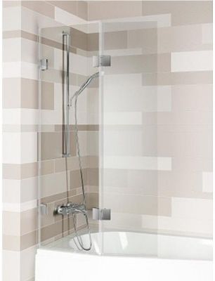 Шторка на ванну Riho VZ Scandic NXT X500 Delta 81 L G001169120 (GX00632C1) профиль Хром стекло прозрачное