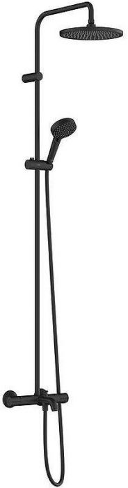 Душевая система Hansgrohe Vernis Blend Showerpipe 26899670 с термостатом Черная матовая