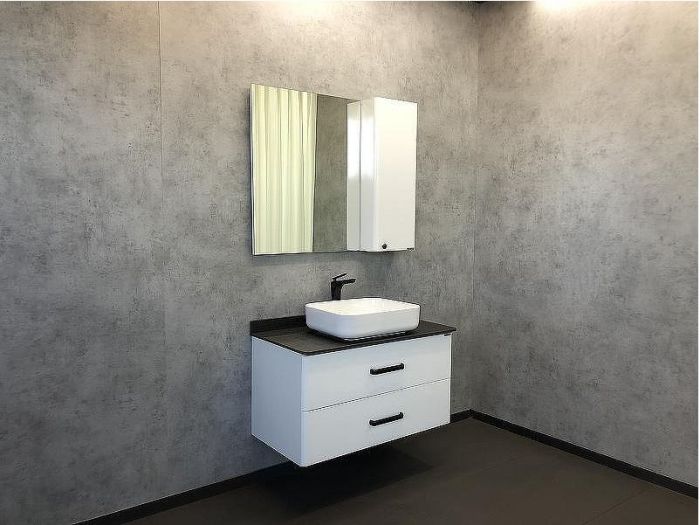Зеркало со шкафом Comforty Амстердам 95 00004143986 Белый глянец