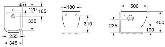 Биде Lavinia Boho One 33020070 подвесное цвет Белый