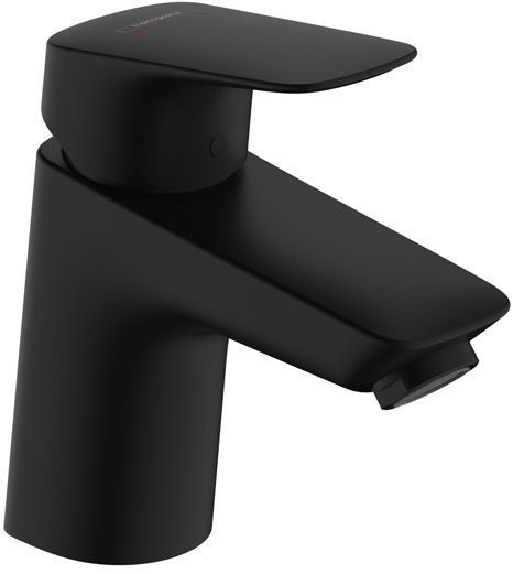 Hansgrohe Logis Смеситель для раковины 70, однорычажный, со сливным гарнитуром, цвет: матовый черный
