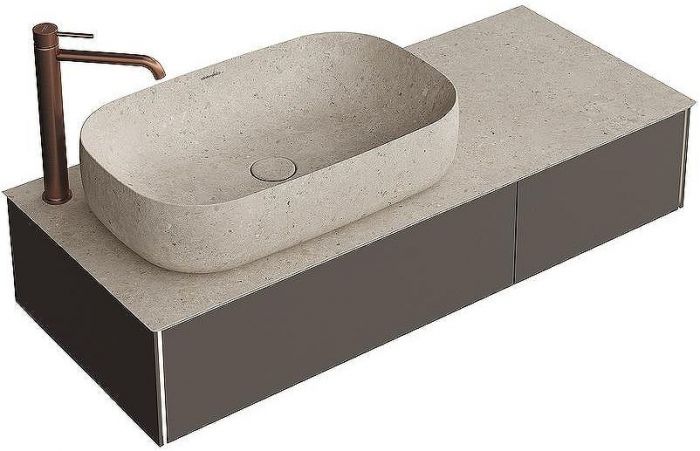 Тумба под раковину Kerama Marazzi Magica 120 MA.120.2\EGR.M подвесная Вечерний серый матовый